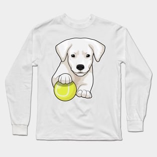 Dog puppy Tennis Tennis ball Long Sleeve T-Shirt